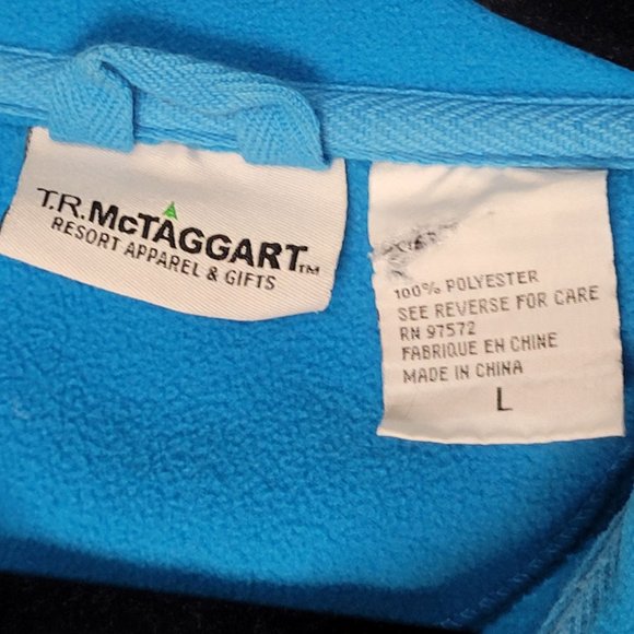 Michigan Turquoise Fleece Jacket Zip-up - Picture 4 of 4